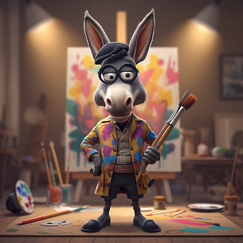 Painter's donkey